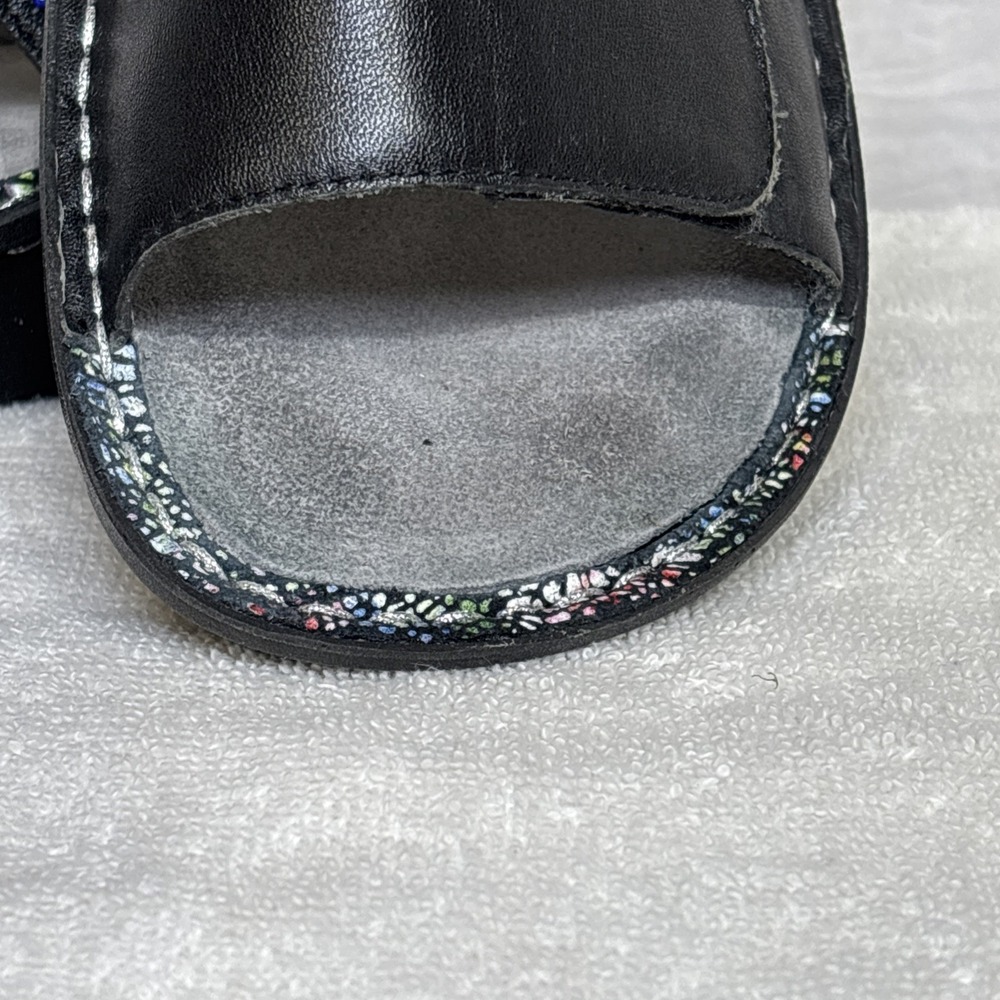 Alegria Women's Verona Fiesta de Nocha Black Beaded Slingback  Sandal Sz US 8 - Picture 11 of 16